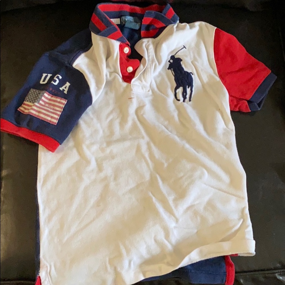 Boys Polo T-shirt by Ralph Lauren